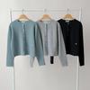 New ArrivalS Open Run Women S Round Neck Button Soft Long Sleeve Cardigan