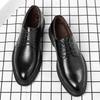 Fashion 2025 Black Soft Leather Men Heighten Formal  Casual Business Men Oxfords Suit Shoes