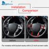 Carbon Fiber Steering Wheel Button Cover Trim for Ford F150 2015-2019 Interior Accessories