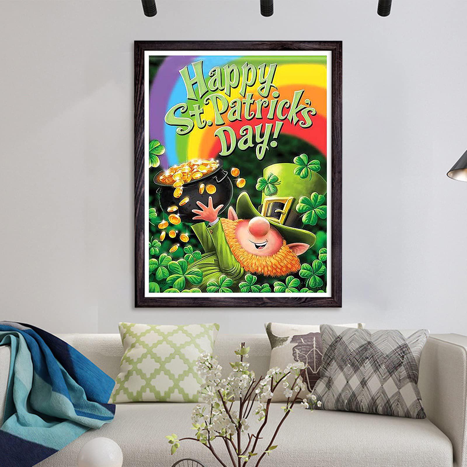 

5D Diy алмазная живопись Зеленый карлик набор крестиков полная алмазная вышивка мозаика художественная картина стразы Декор подарок Full Round 20x30cm