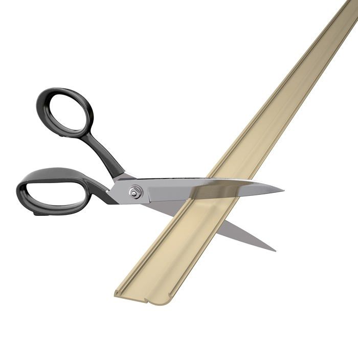 Goulotte - d-line - 2010m-400 - cache-câble semi-circulaire - installation facile - couleur crème