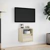 Vidaxl Ścienna Szafka Tv Z Led, Dąb Sonoma, 41X31X45 Cm