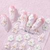 Autocolante 5D Florale În Relief pentru Unghii Autoadezive DIY Decalcomanii Florale de Decor pentru Manichiură de Primăvară Vară Accesorii pentru Unghii Femei pentru Acasă Salon