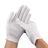 High-Quality Sweat-Proof White Cotton Work Gloves for Etiquette and Labor Protection