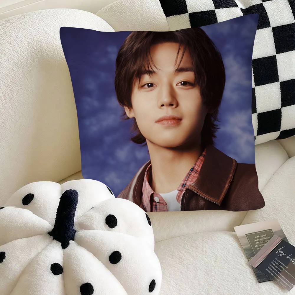 Park Jihoon K-pop Kissenbezug Mode Quadratischer Kissenbezug Schlafzimmer Sofa Raum Ins Dekoration Freizeit