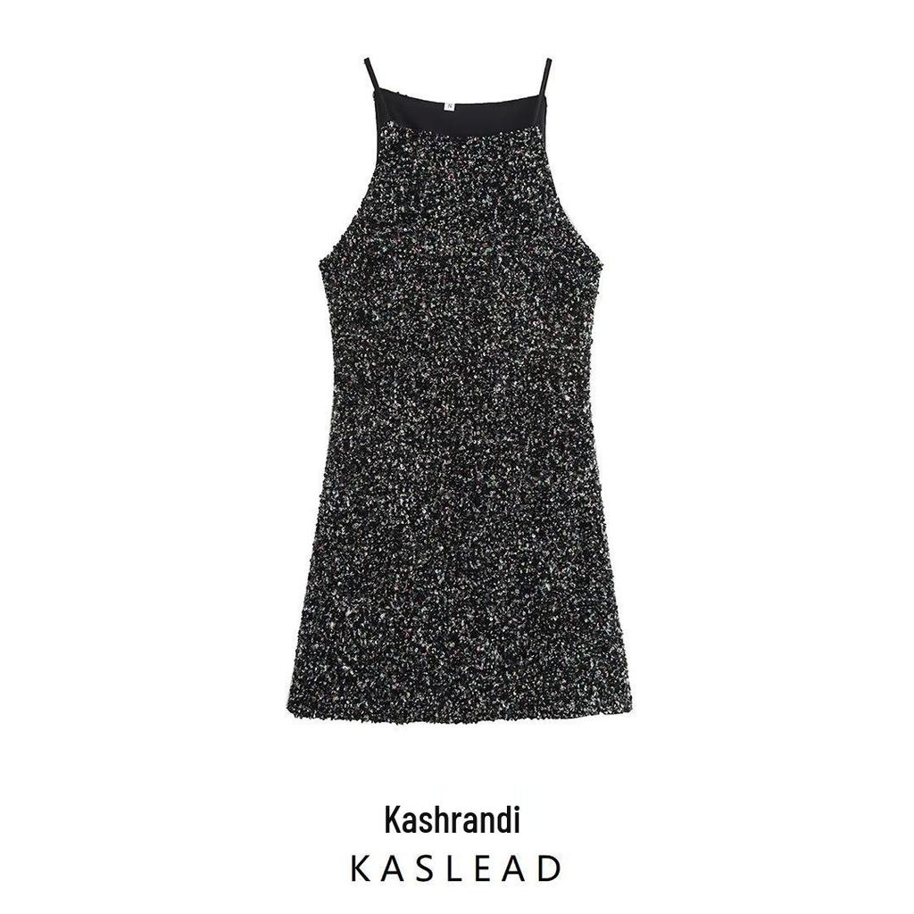 Spring 2025 Women's European-American Sequin Dress: Elegant, Fashionable, Sexy