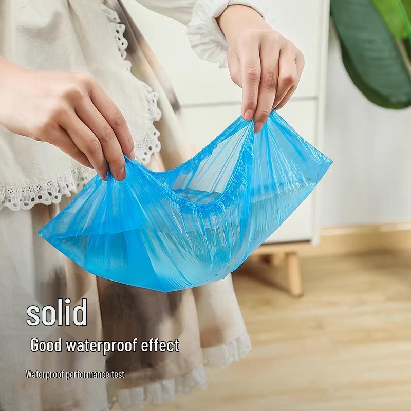 Waterproof Non-Slip Disposable Shoe Covers for Adults and Students - Durable Non-Woven Fabric for Indoor Use