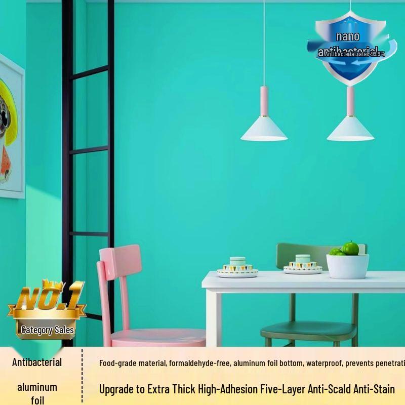 Waterproof Moisture-proof Zero-Formaldehyde Thickened Self-adhesive Wallpaper for Bedroom, Living Room, Mother and Baby.