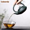 280ml Authentic Yixing Purple Clay Teapot Handmade Sprinkle Gold Bamboo Joint Pot Raw Ore Green Mud Kettle Zisha Teaset Supplies