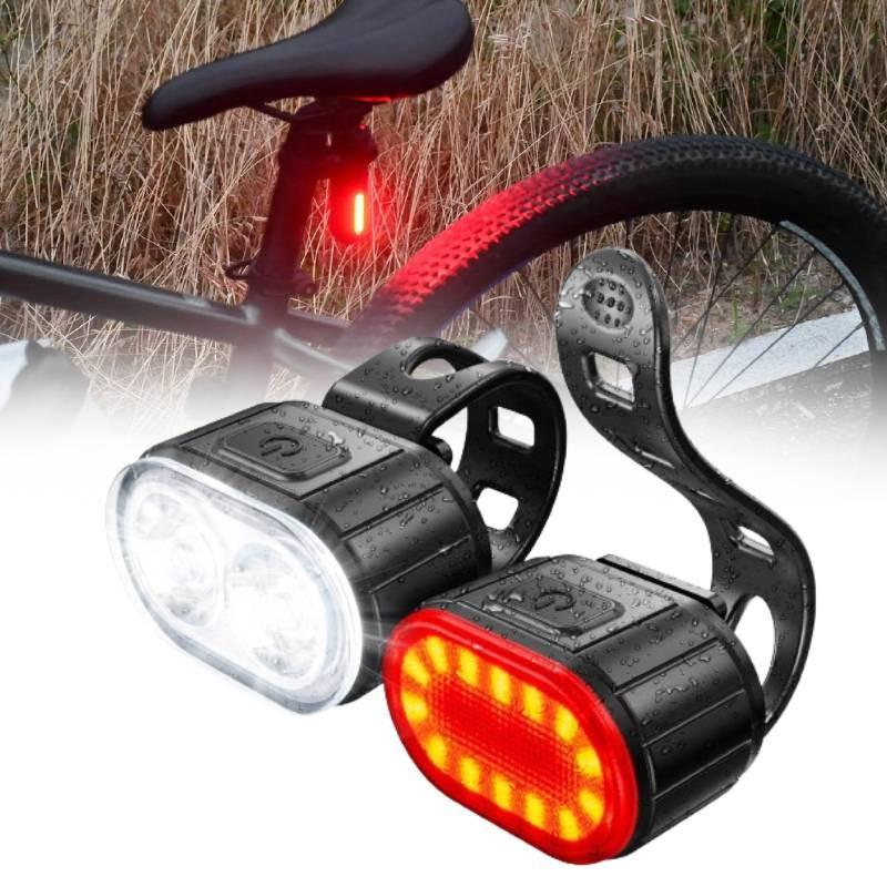 Night Mountain Cycling Bike Lights High Performance Bicycle Front Rear Lamp