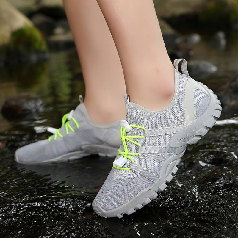 Anti-slip Outdoor Sneakers Men's Barefoot Hiking Shoes Women Breathable Wading Climbing Sports Shoes Wear-resistant