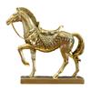Realistic Horse Figurine Handcrafted Pony Resin Statue Simulated Farm Animal Sculpture Home Office Desktop Decoration Ornament