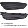 labwork 1 Pair of Fog Light Lamp Covers LH and RH Replacement for Focus 2015 2016 2017 2018