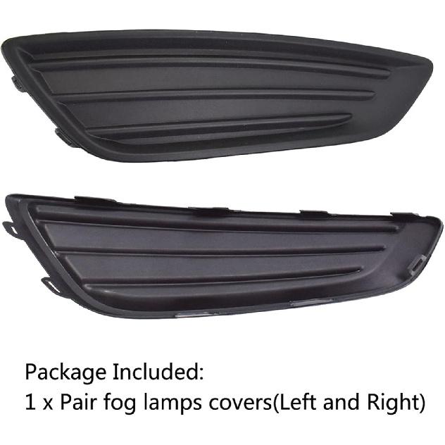 labwork 1 Pair of Fog Light Lamp Covers LH and RH Replacement for Focus 2015 2016 2017 2018