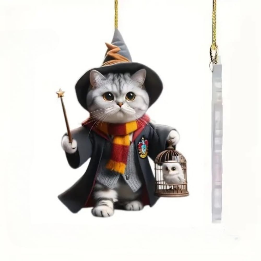 

BHYGNVFIP (Small Store) Car Decoration Acrylic Pendant with Strap Easy to Hang Cute Animal сірий колір
