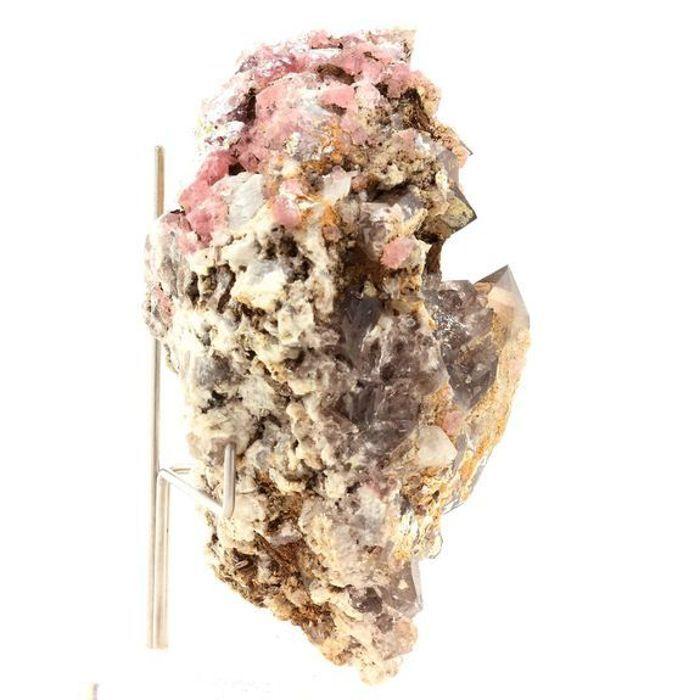 Pierres et Minéraux. Fluorite + Quartz. 873.0 ct. Glacier Argentière, Massif du Mont-Blanc, France.