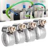 20Pcs Hose Clamp Stainless Steel Rustproof Anticorrosion Sturdy Hose Clip for Motor Vehicles Petrochemicals