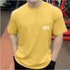 2024 New Printed Top Summer Large Cotton T-shirt Men's Sports and Leisure T-shirt Fashion Street Hip Hop Trendy T-shirt