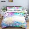 Musical Note Bedding Set 2/3pcs Music Theme Quilt Cover King/Queen Size With Pillowcase Fashionable Psychedelic Soft Duvet Cover