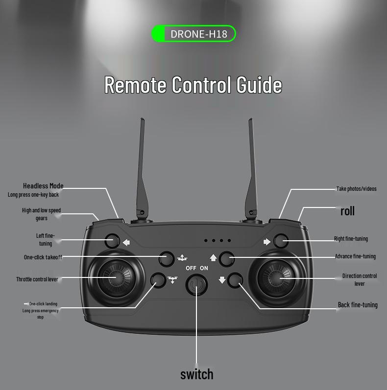 H18 HD Aerial Photography Drone Quadcopter Toy K3 E99 Remote Control