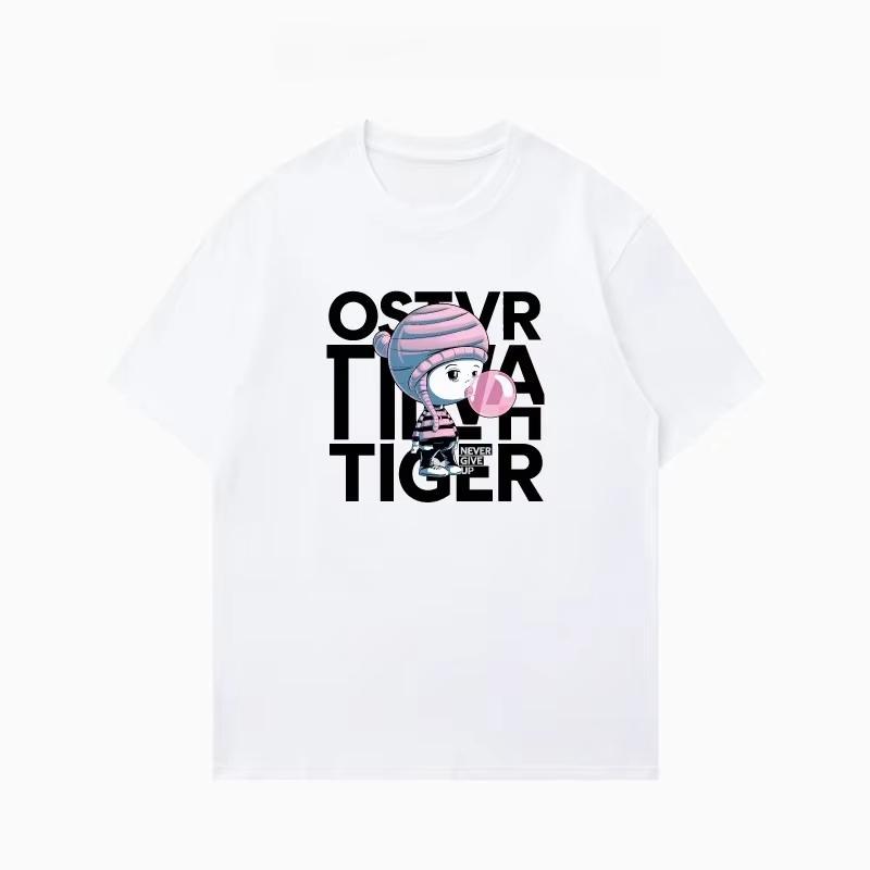 

2026 summer new Trendy Casual Summer Style LetterPrinted Shirt Fashionable Pure Cotton ShortSleeved Unisexs Womens TShirt 2XL