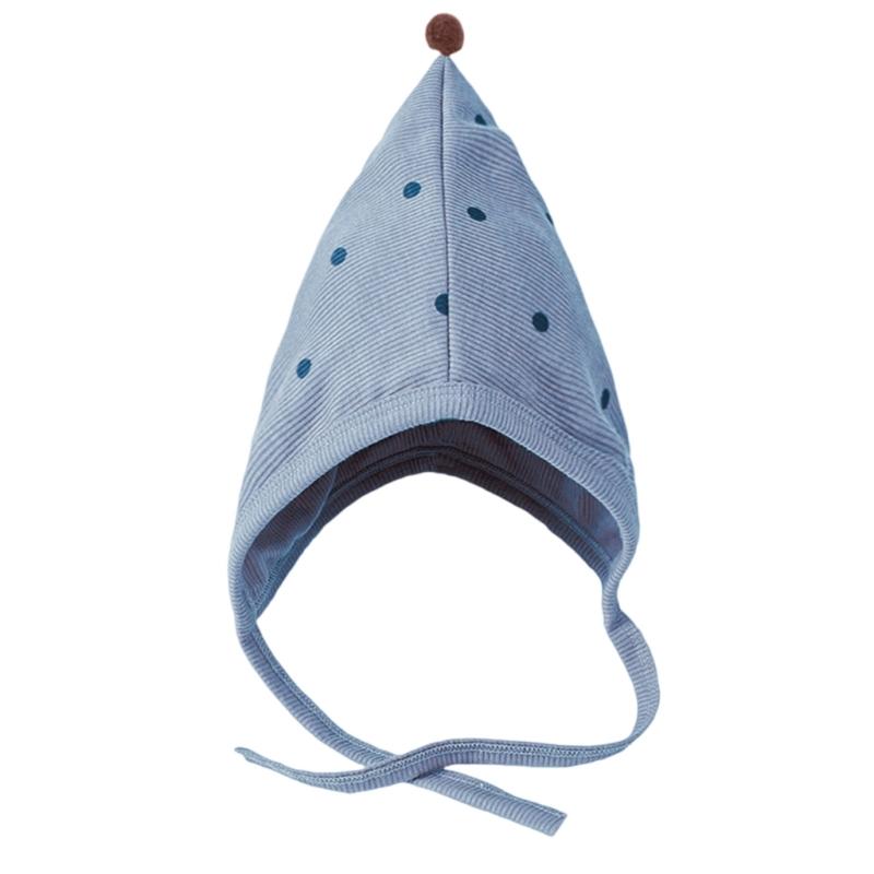 Earflap Hat with Strap Baby Hat Spring Autumn Bonnet Hat Ear Protection Caps Soft Breathable Hat for Infant 2-10 Months