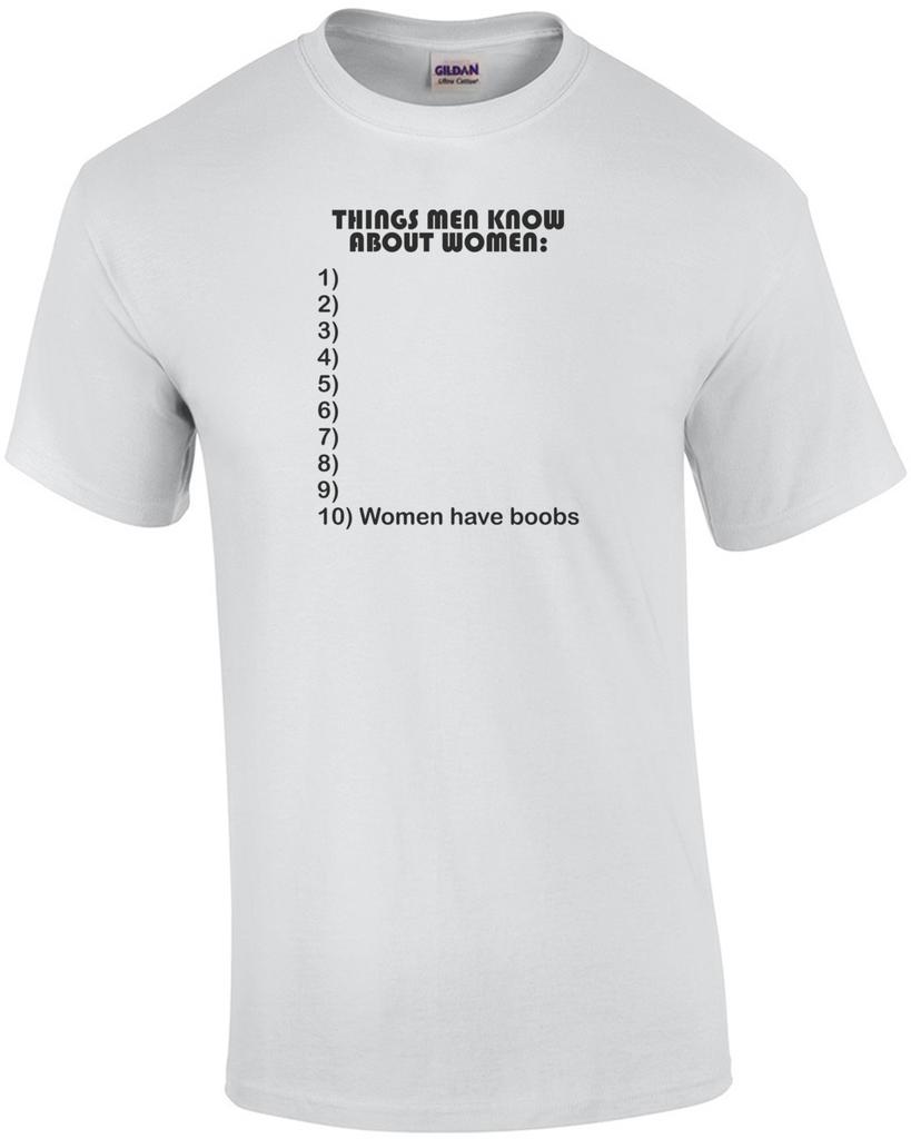 Things Men Know About Women Shirt Unisex T-Shirt