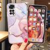 For Xiaomi Redmi Note 11 11S 12 Pro 12S Artistic Blue Marble Shockproof Fundas Silicone Soft Pink Leopard Print Phone Case Cover