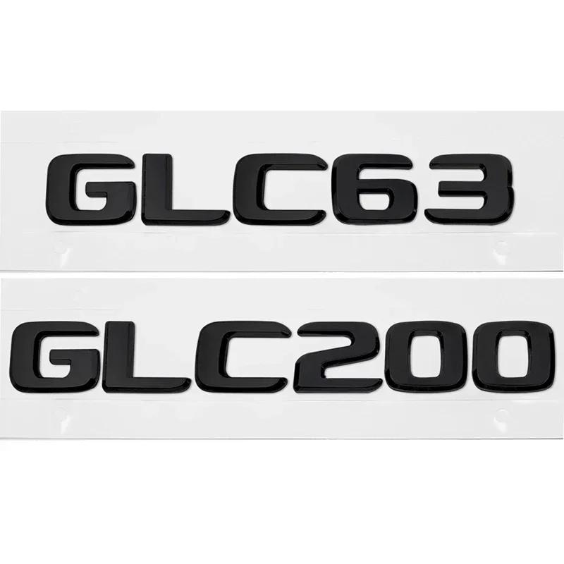 ABS Car Rear Sticker Alphabet Trunk Badge Decal Exterior for Mercedes Benz GLC63 GLC200 GLC260 GLC300 Auto Accessories