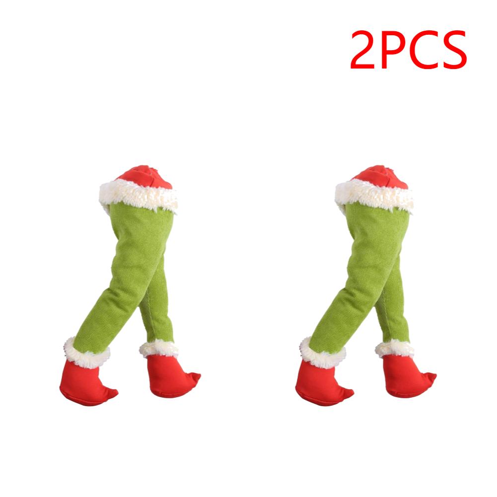 Christmas Tree Decoration Santa Claus Legs Plush Door Decor Santa Claus Elf Leg Christmas Decor For Home Hanging Ornaments 2025