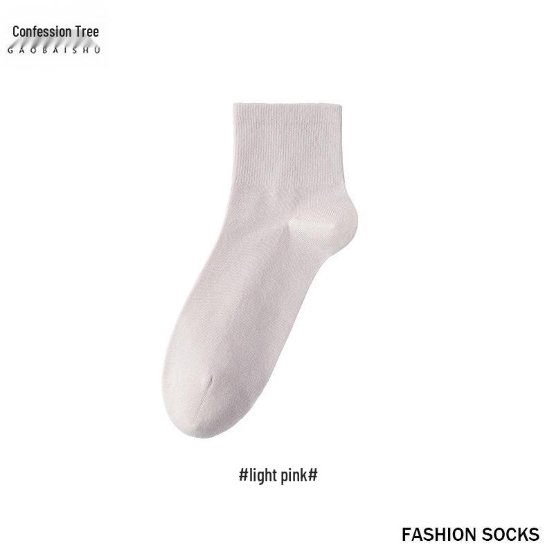 Women's Five-Toe Breathable Cotton Socks - Autumn/Winter Mid-Calf, Sweat-Absorbent, Candy Colors