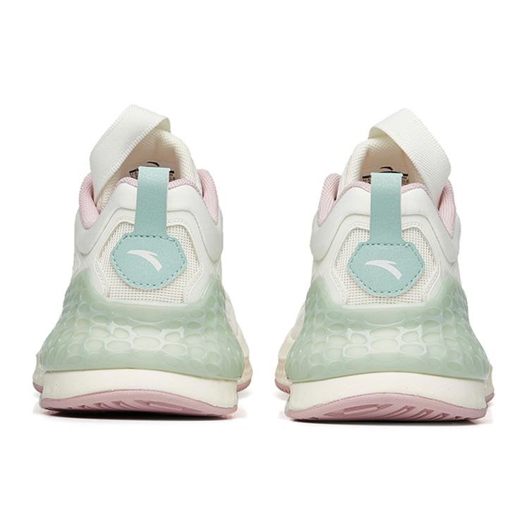 New Anta C37+ Breathable Low-Top Running Shoes Women's White Gray Green 922235537-1