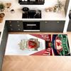 Liverpool Football Club Küchenfußmatte Rutschfest Waschbar Weicher Teppich Fußmatte Geeignet für Schlafzimmer Wohnzimmer Küche und Badezimmer Heimdekoration