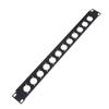 1U Rack Patch Metal Panel 4 8 12 16 Way Channel Flight Case Mount For Xlr Connecctor Speaker Jack Audio Cable Plug Socket