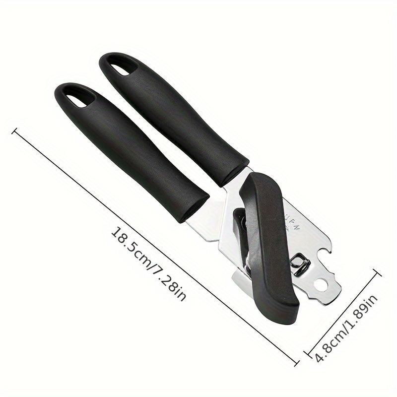

Stainless Steel Multi-Function Can & Jar Opener - Ergonomic Kitchen Tool for Effortless Opening of Cans, Jars, Beer Bottles чорний