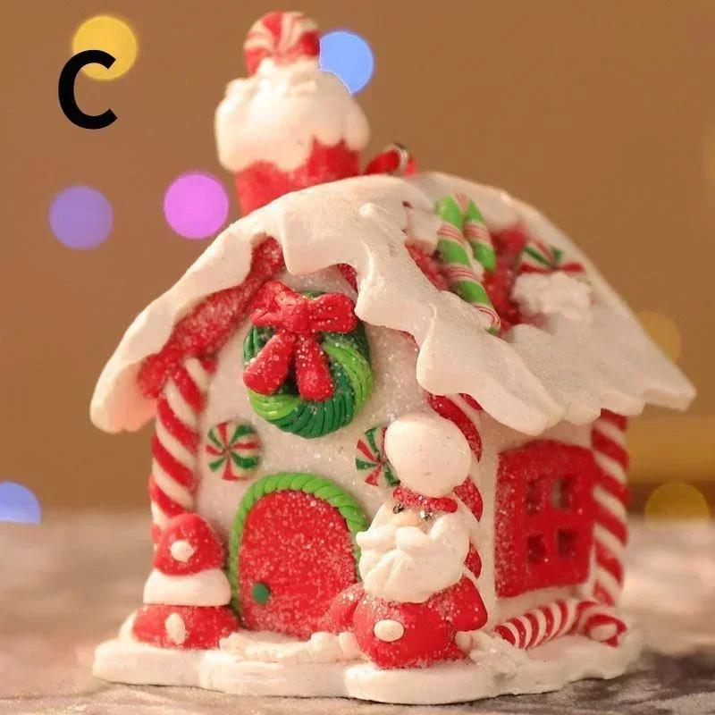 Christmas Tree Fashion Decor Supplies Gingerbread Small House Pendant Creative Xmas Tree Hanging Ornament New Year Party Decor