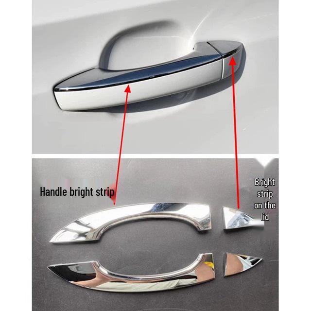 

Roewe I6 RX5 RX3 I5 RX8 MG MG6 ZS GS Наружная ручка двери автомобиля Световая полоса Driver s Handle Cap Short Type