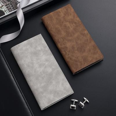 Men's Bifold Wallet Long Wallet with Multiple Card Slots Credit Card Holder Clutch Bag with ID Window for Daily or Business Use