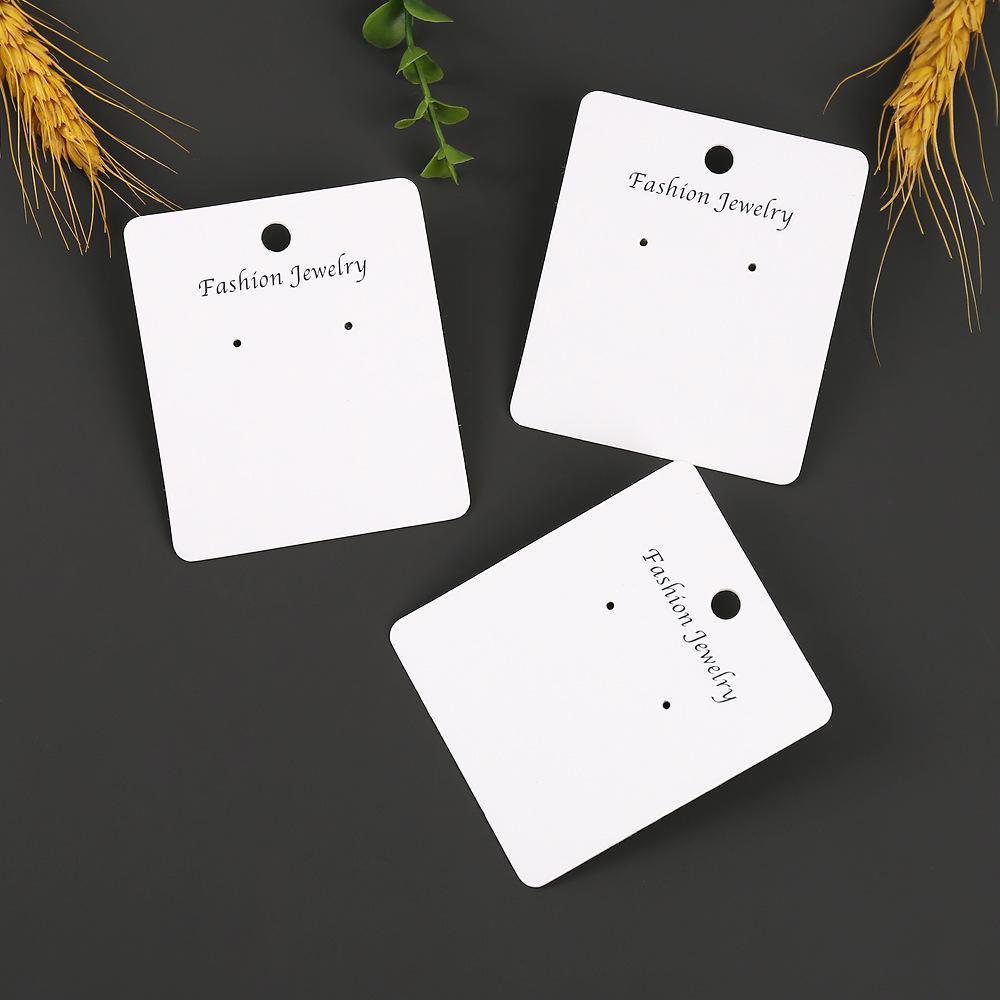 Two-Hole Paper Earring Display Card for Stud Jewelry