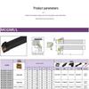 Composite CNC 95° Lathe Tool Holder with MCGNR/L2020K12 External Diameter & Rhombic Clamping Plate