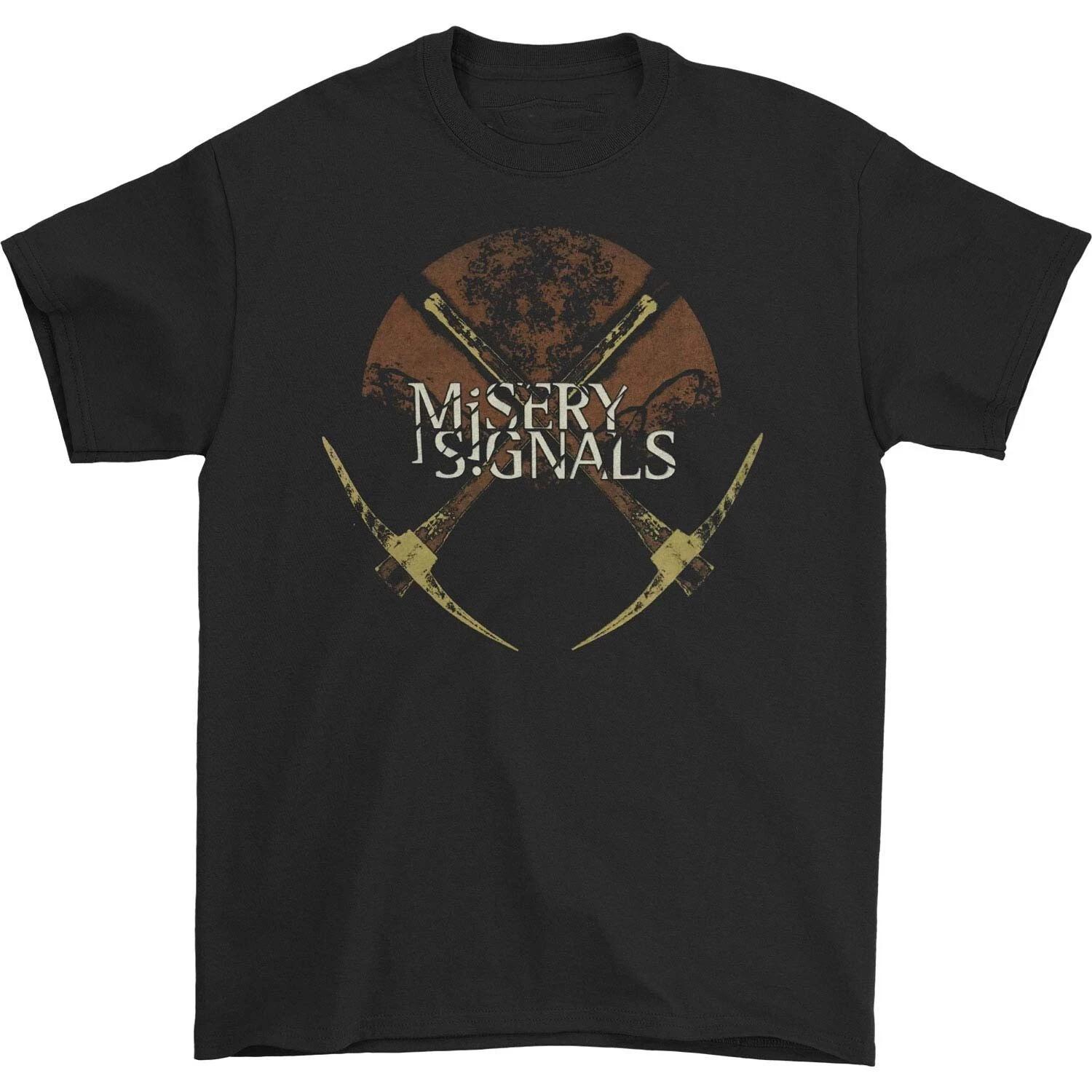 NEW Misery Signals Band Album Heavy Cotton Black T Shirt All Size TR861 XL