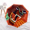 1pc Panther Automatic Opening/closing umbrella, Reinforced 8-Rib Construction, Compact Travel Umbrella yy250808147
