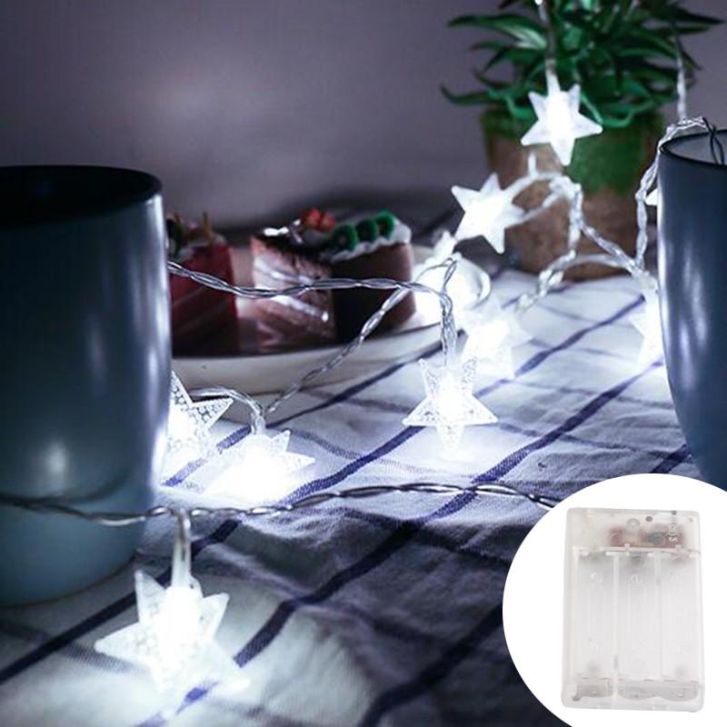 LED Star Chain String Lights for Outdoor & Indoor, Fairy Lights for Weddings, Christmas, and Party Decor