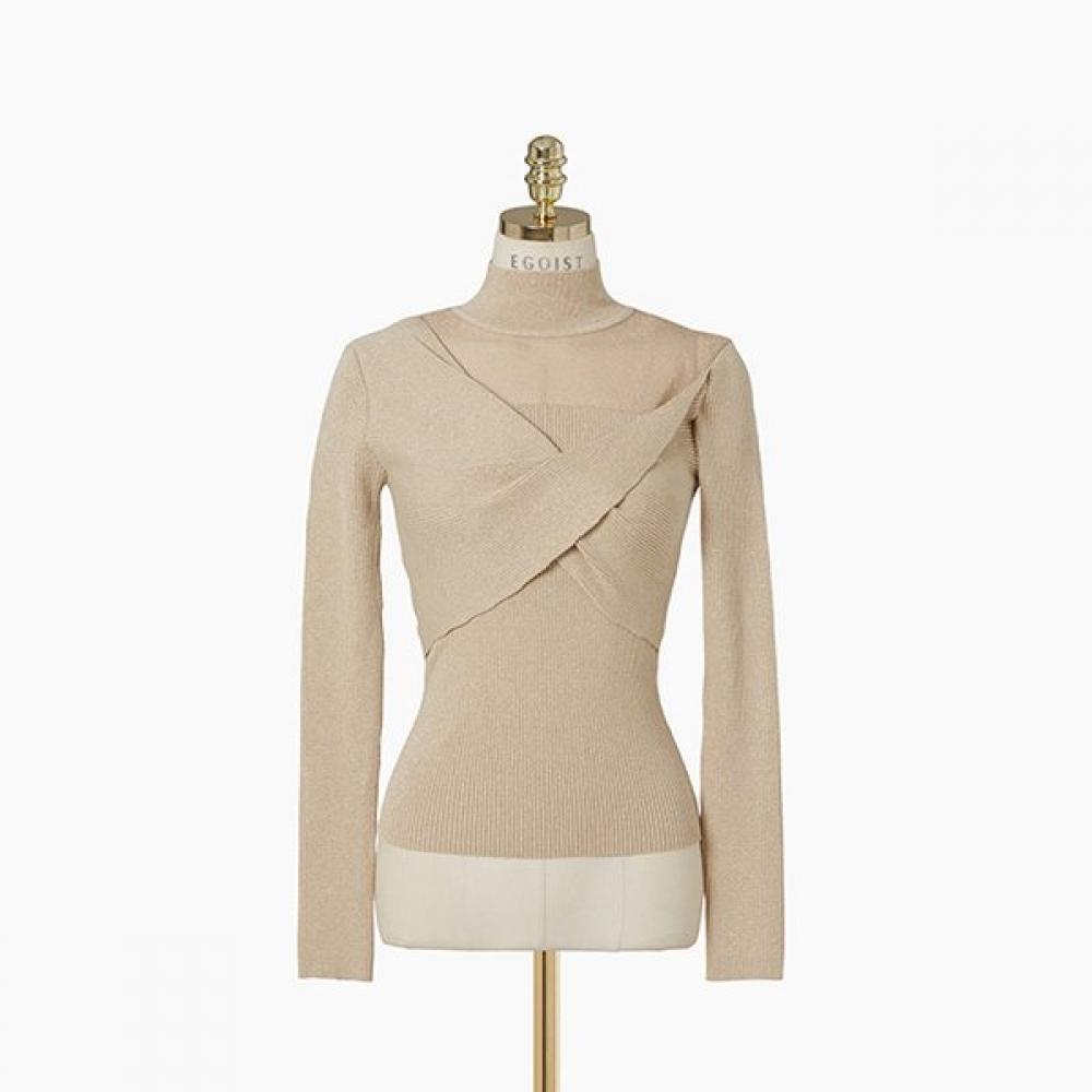 Gnarly Twist Point Half Neck Slim Pullover Eq4kl264