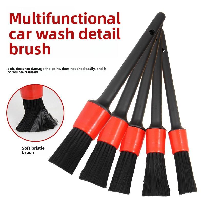 5-Piece Set of Detailed Cleaning Brushes for Car Vent Grilles