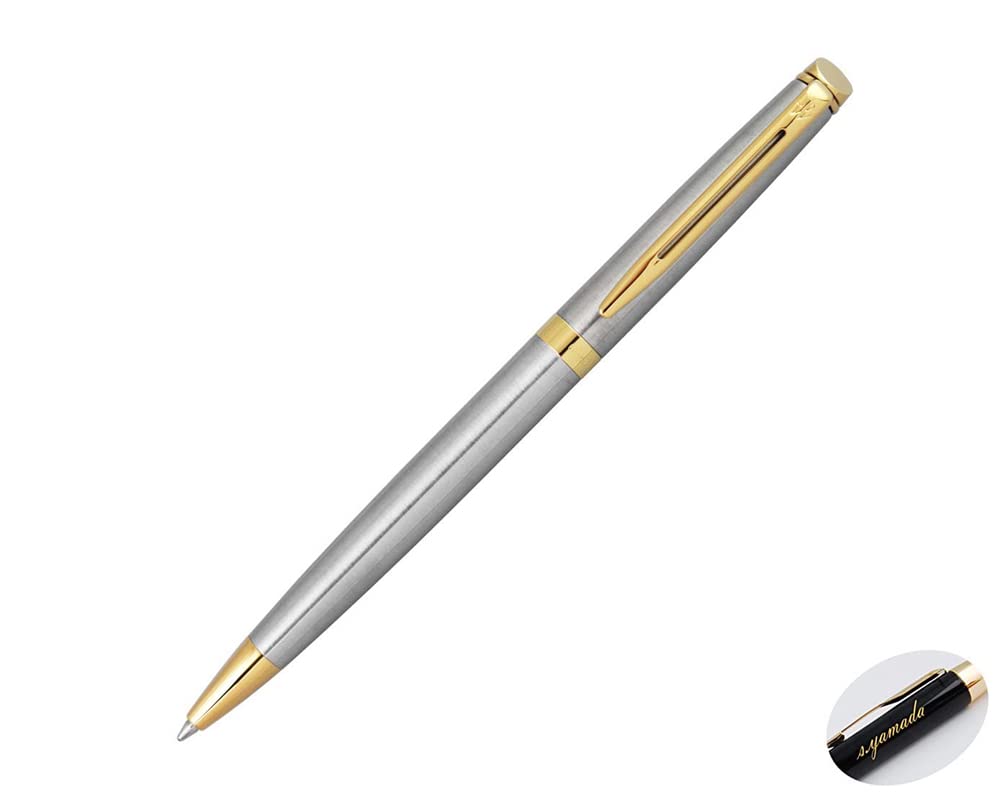 

имя подарок шариковая ручка Waterman Metropolitan ES Нержавеющая сталь GT [Бесплатная гравировка] [Бесплатная упаковка]