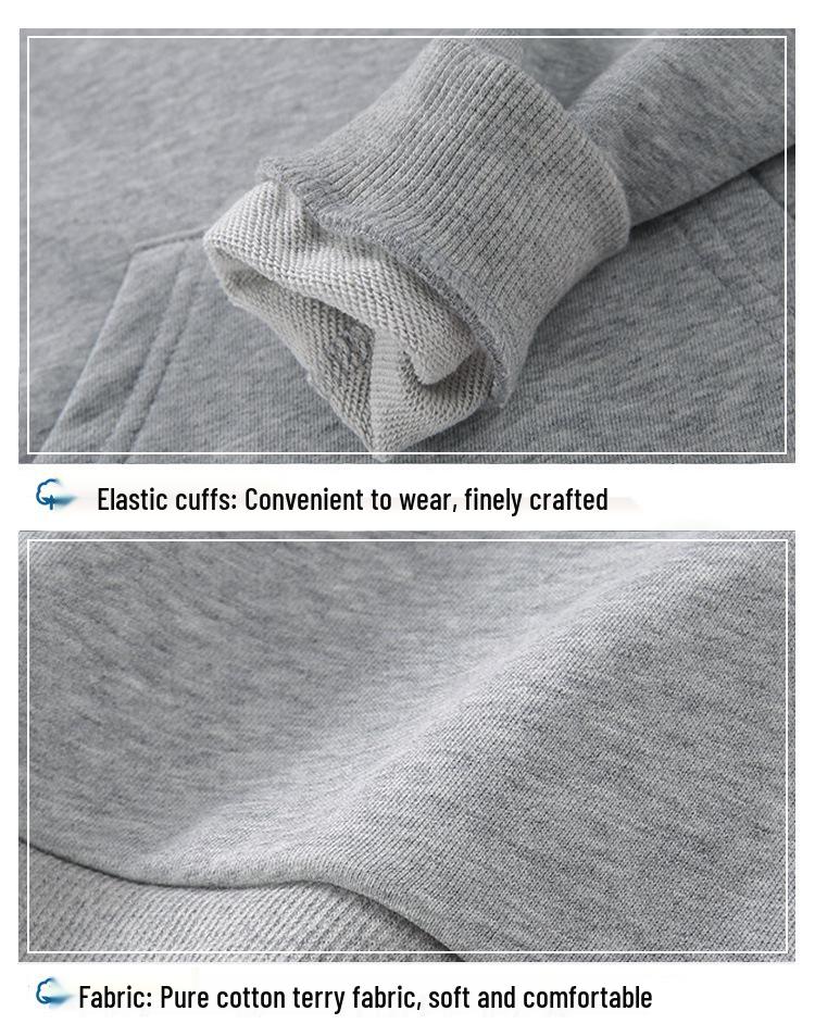 Baumwoll-Kapuzensweatshirt-Zweiteiler für Kinder, Jungen und Mädchen - Sportbekleidung für Frühling/Herbst