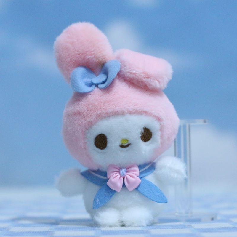 Adorable Sanrio Kuromi Melody Cinnamoroll Plush Toy Cartoon Keychain Accessory