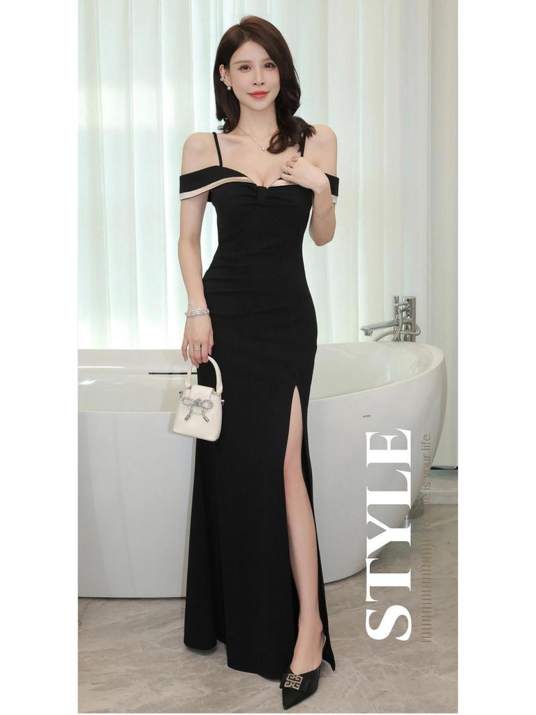 Sleeveless Elegant KTV Sauna Foot Massage Dress