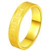 Gold-Plated Brass Couple Rings: Vietnamese Sand Gold 1314 Wedding and Qixi Gift Rings for Men and Women.